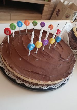 Kekszes mogyorókrémes torta (Nanaimo szelet) recept fotója