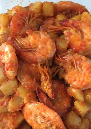 Foto resep Sambal goreng kentang & udang