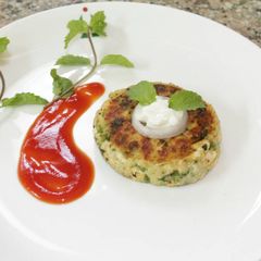 A picture of Mint Flavoured Paneer Croquettes.