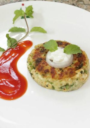 A picture of Mint Flavoured Paneer Croquettes.