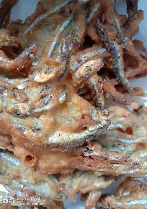 Foto resep Teri goreng tepung.