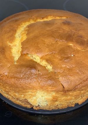 Una foto de Bizcocho de naranja y chocolate