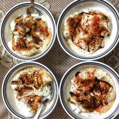 A picture of Dahi Vada Chaat.