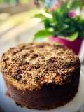 Apple Cake with Cinnamon Almond Crumble
