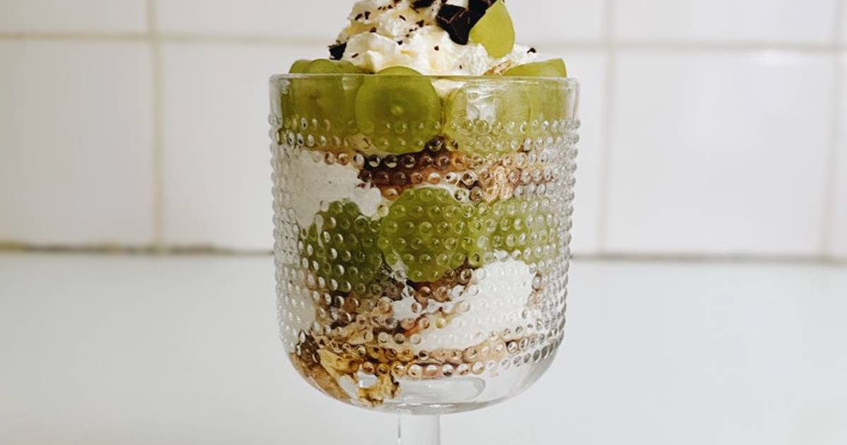 Cotton Candy Grapes Parfait Recipe by Yuki Cookpad