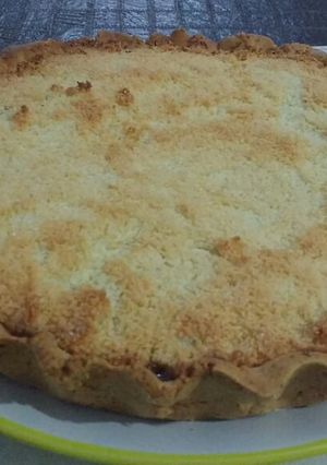 Una foto de Torta de coco y dulce de leche