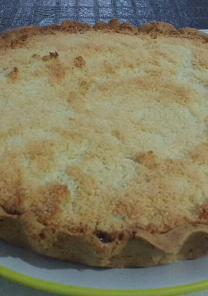 Una foto de Torta de coco y dulce de leche