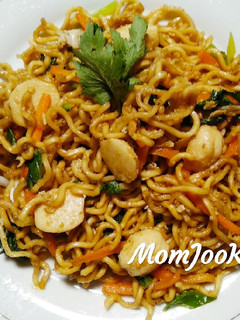 Foto resep Mie goreng bakso ikan