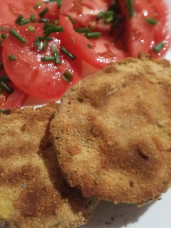 Una foto de Milanesas de calabacín