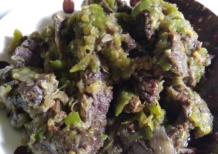 Resep Paru Sapi Sambal Ijo yang Enak Banget