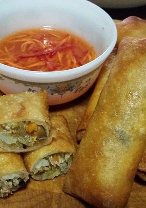 A picture of Fried Spring Rolls.