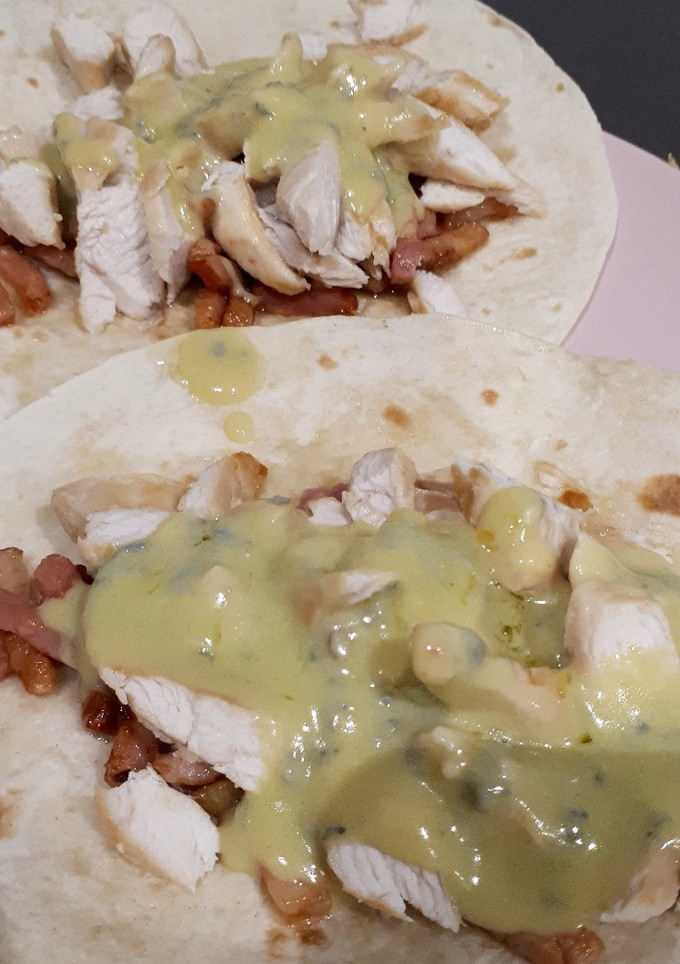 Una foto de Pollo al roquefort con bacon