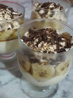 صورة لوصفة تحلية الكراميل و الموز 🍌🍮🍌🍮