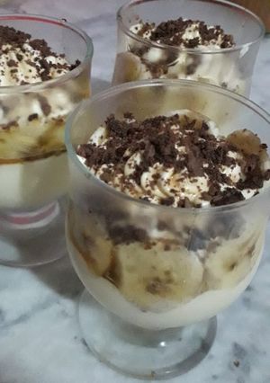 صورة لوصفة تحلية الكراميل و الموز 🍌🍮🍌🍮