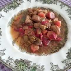 Foto principal de Lomo de cerdo con verduras a la soja