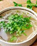 Canh sấu nấu nấm