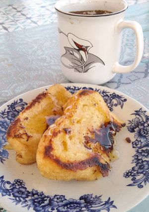 Φωτογραφία της συνταγής Νηστίσιμo (vegan) french toast (αλλιώς, ντεμέκ αυγόφετες...🤣🤣🤣)
