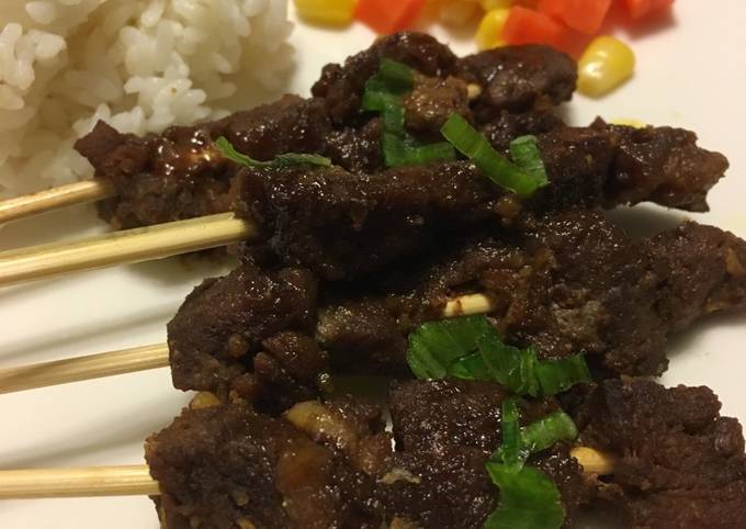 Resep: Sate Daging Sapi Madu - Honey Beef Satay Yang Mudah