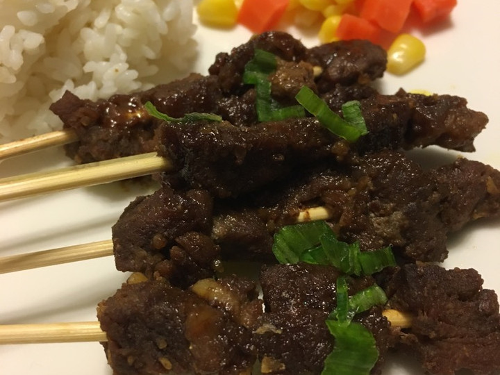 Resep: Sate Daging Sapi Madu - Honey Beef Satay Yang Mudah