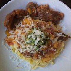 A picture of Osso Buco & Gremolatta.