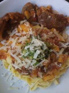 A picture of Osso Buco & Gremolatta.