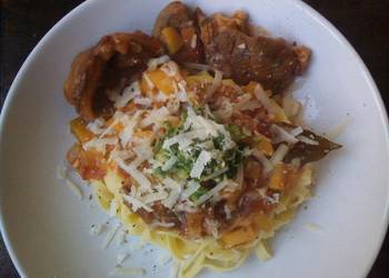 Unique Cuisine Osso Buco  Gremolatta Delicious