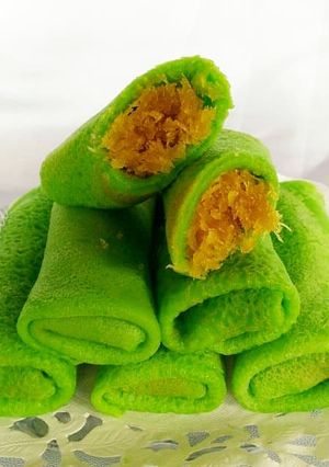 Foto resep Dadar gulung isi kelapa gula merah