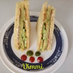 Mumbaiya street vegetable sandwich A picture of Mumbaiya street vegetable sandwich.