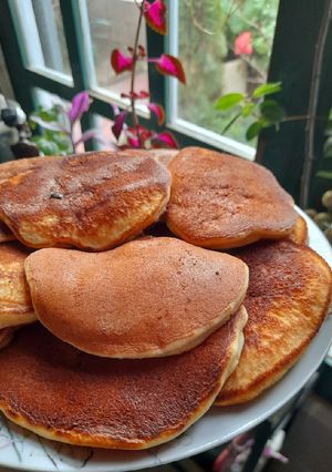 Una foto de Hotcakes de Manzana 🍏🍎