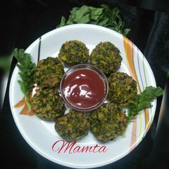 A picture of Radish leaves pattour (Mooli ke patte ke pattour).