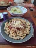 Fideos con salsa roja