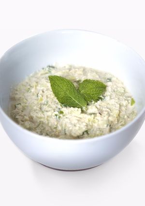 Une photo de Raita de concombre