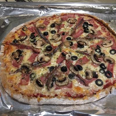 Pizza masa integral casera romana Receta de guerrero92- Cookpad