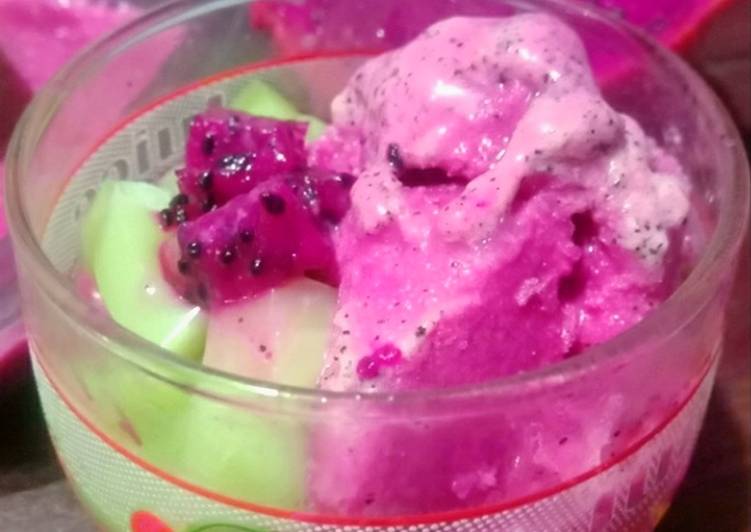 Bagaimana Membuat Es krim buah naga, Menggugah Selera