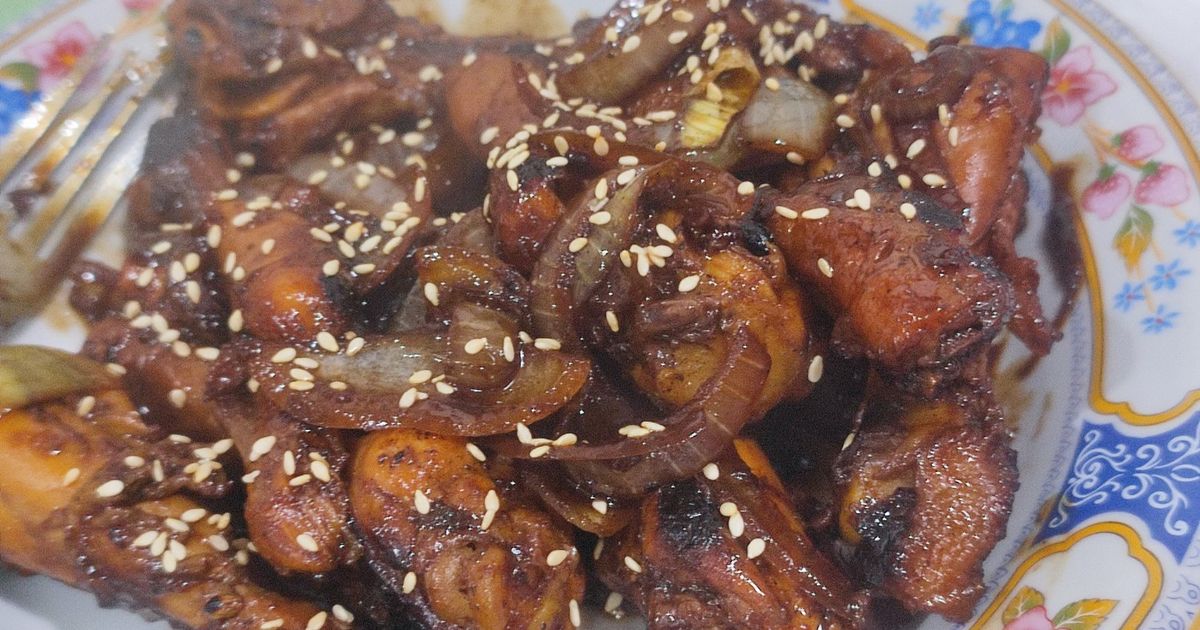 Ayam bakar bawang bombay kecap