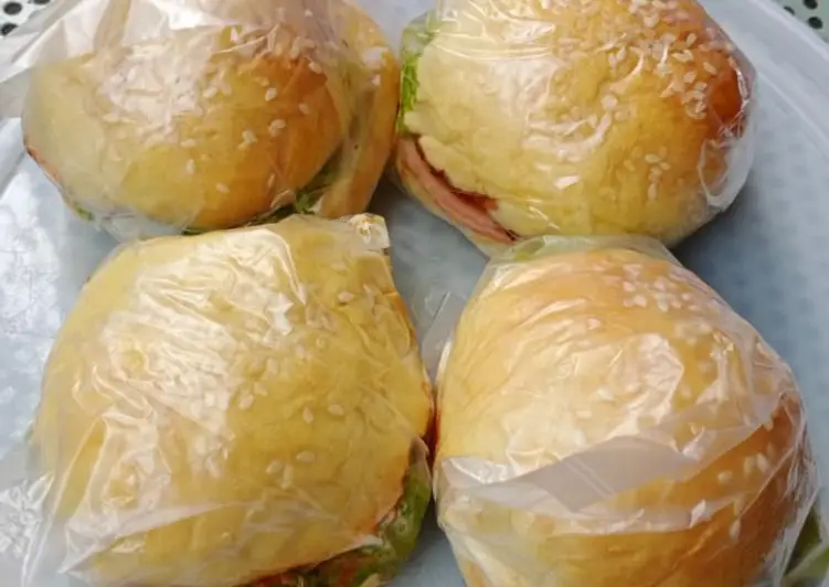 Resep Terbaik Roti burger enak lembut Mantul Banget