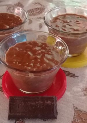 A picture of Chocolate Rice Pudding 🍫❤.