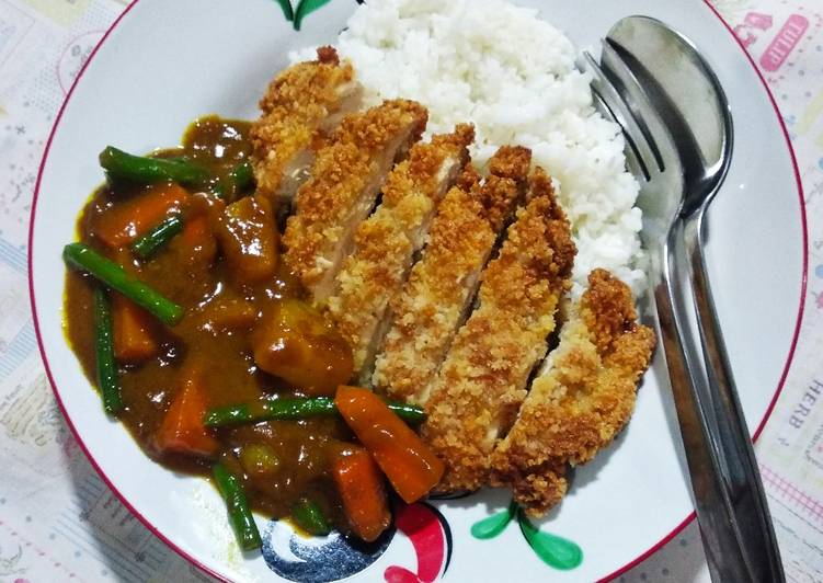 Langkah Mudah untuk Membuat 27. ? Chicken Katsu Curry Rice ?, Lezat