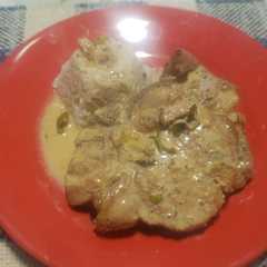 Foto principal de Costillitas de cerdo a la mostaza con timbal de arroz