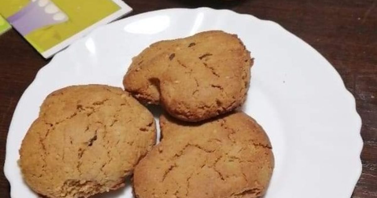 Μπισκότα με peanut butter🍘-image