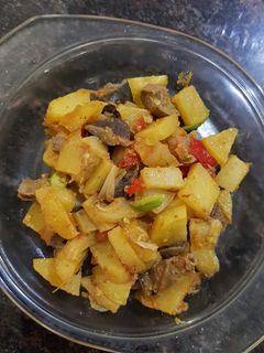 Foto resep Sambel goreng kentang ati ampela + pete