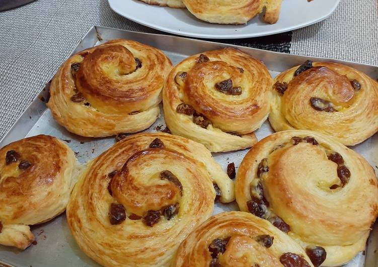 Resep Roti danish pastry raisin, Enak