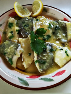 Una foto de Gallo en salsa verde