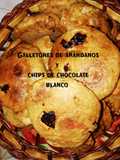 Galletones de arándanos y chocolate blanco🍪