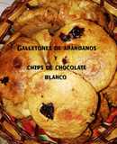 Galletones de arándanos y chocolate blanco🍪