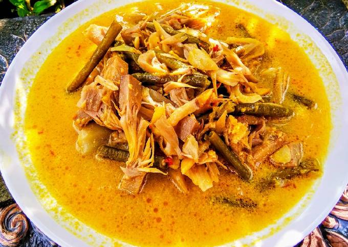 Gulai nangka muda kacang panjang