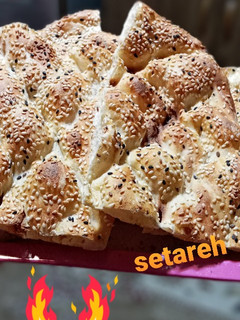 عکسی از دستور نان بربری خانگی