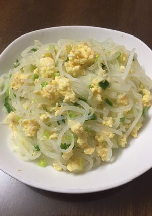 Hình của món Củ cải xào trứng.