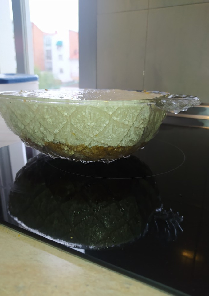 Una foto de Tarta de queso crema
