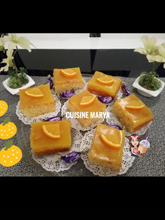 صورة لوصفة بسبوسة بكريمة البرتقال 🍊🍊